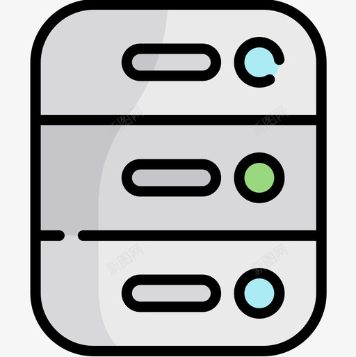 数据库用户界面37线性颜色图标svg_新图网 https://ixintu.com 数据库 用户界面37 线性颜色