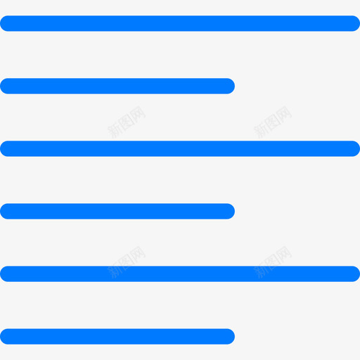 左对齐对齐6蓝色图标svg_新图网 https://ixintu.com 对齐6 左对齐 蓝色