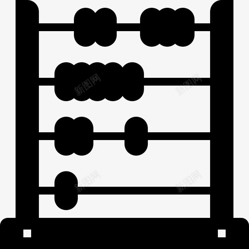 算盘计算器教育图标svg_新图网 https://ixintu.com 教育 数学 算盘 计算器 金融