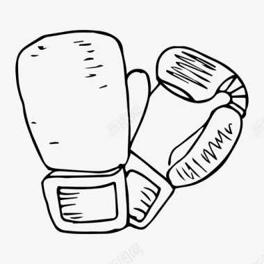 拳击手套体育运动图标图标
