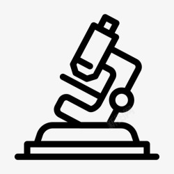 现代的显微镜实验室显微镜科学图标高清图片