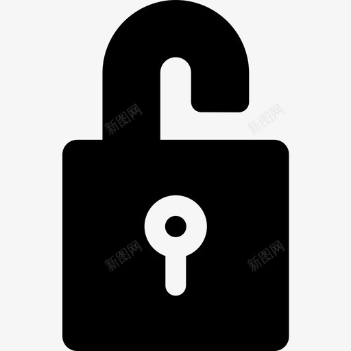 解锁保护和安全2填充图标svg_新图网 https://ixintu.com 保护和安全2 填充 解锁