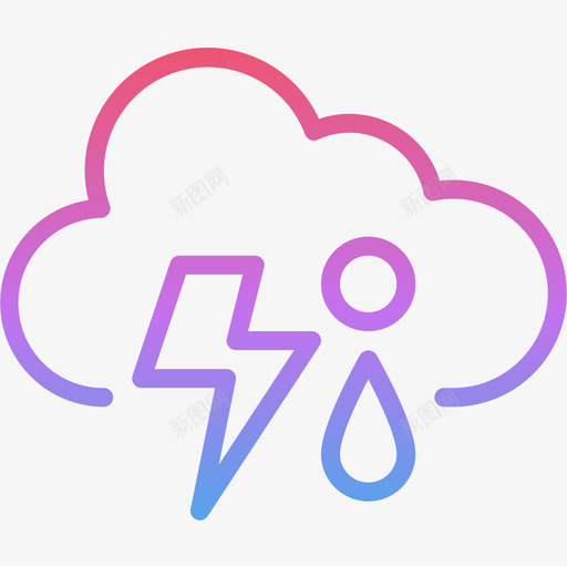 风暴162号天气梯度图标svg_新图网 https://ixintu.com 162号天气 梯度 风暴