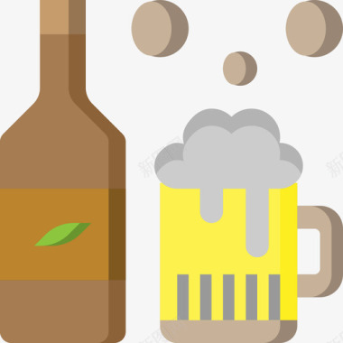 啤酒烧烤和烧烤派对2图标图标