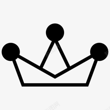 复古皇冠皇冠皇冠符号图标图标