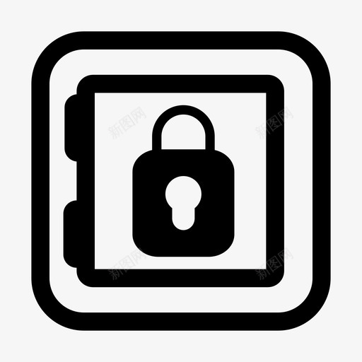 保险箱钱密码图标svg_新图网 https://ixintu.com 保险箱 安全 密码 钱