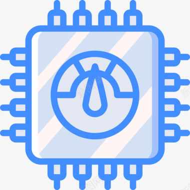 Cpu网络性能4蓝色图标图标