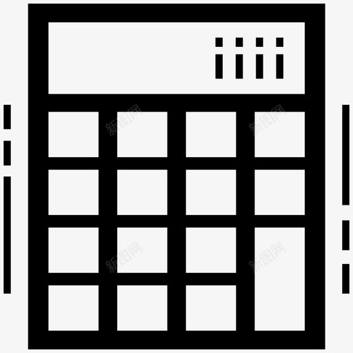 计算器加法器数字运算器图标svg_新图网 https://ixintu.com 加法器 技术设备字形图标 数字运算器 计算器