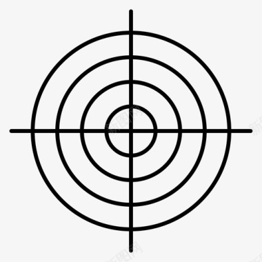 射箭目标瞄准十字线图标图标