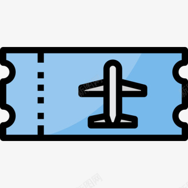 机票56号机场直线颜色图标图标