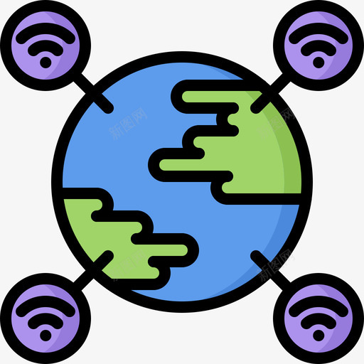 地球未来2颜色图标svg_新图网 https://ixintu.com 地球 未来2 颜色