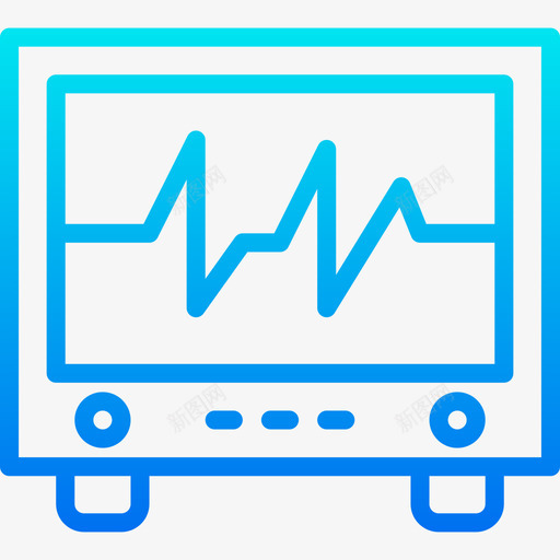 心电图保健14梯度图标svg_新图网 https://ixintu.com 保健14 心电图 梯度