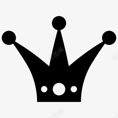 雄伟的皇冠皇冠皇冠符号图标图标