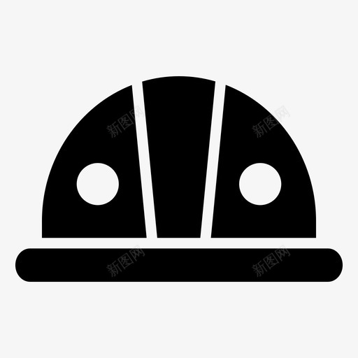 工人帽帽子施工图标svg_新图网 https://ixintu.com 保护 在建标志符号 安全 工人帽 帽子 施工