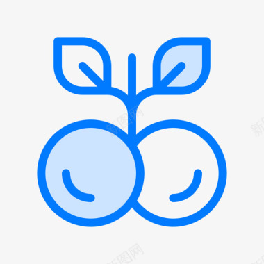 樱桃感恩节2蓝色图标图标