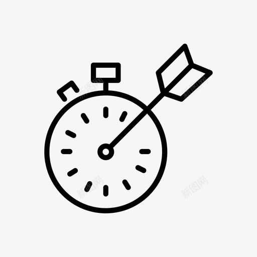 定时器闹钟时钟图标svg_新图网 https://ixintu.com 定时器 时钟 时间管理 秒表 闹钟
