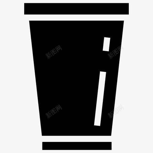 一次性玻璃饮料容器咖啡杯图标svg_新图网 https://ixintu.com 一次性玻璃 包装一次性餐具字形图标 咖啡杯 塑料杯 饮料容器