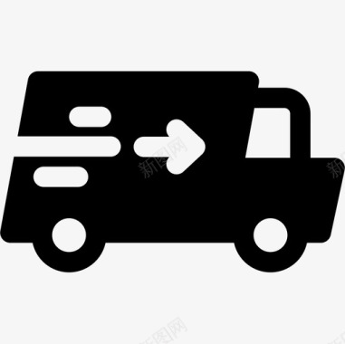 送货卡车电子商务61装满图标图标