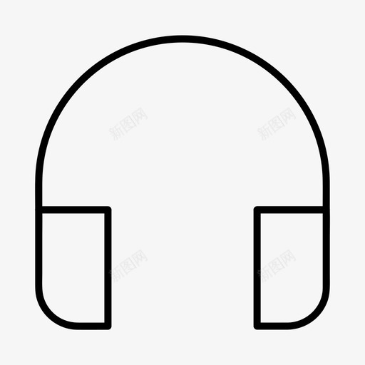 耳机电子产品收听图标svg_新图网 https://ixintu.com 基本图标所有尺寸 收听 电子产品 耳机