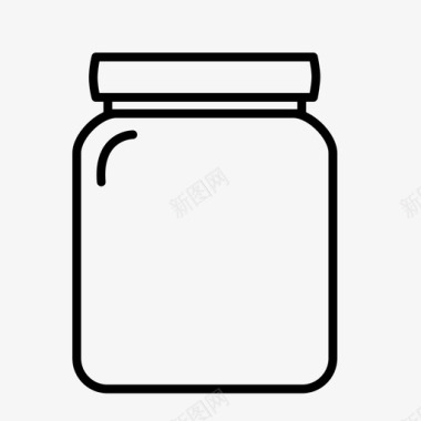 补充剂罐子营养图标图标