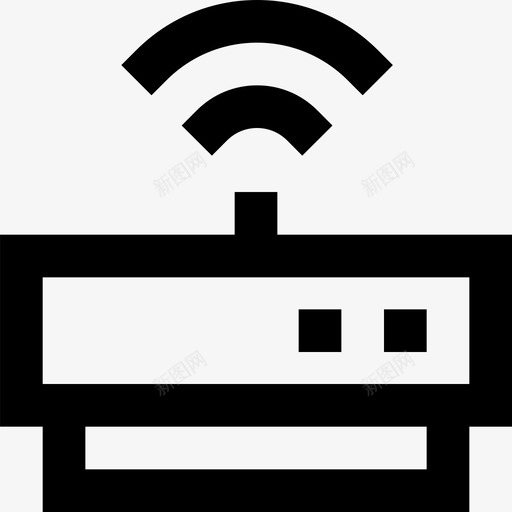 Wifi计算机和硬件7线性图标svg_新图网 https://ixintu.com Wifi 线性 计算机和硬件7