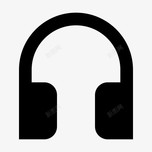 耳机音频节拍图标svg_新图网 https://ixintu.com 扬声器 耳机 节拍 设备游戏固态 音频 麦克风