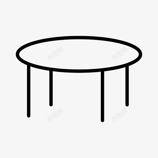 木桌子咖啡桌家具图标svg_新图网 https://ixintu.com 咖啡桌 室内 家具 木制 木桌子