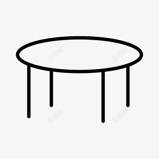 木桌子咖啡桌家具图标svg_新图网 https://ixintu.com 咖啡桌 室内 家具 木制 木桌子