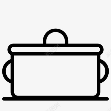 锅铝烹饪工具图标图标
