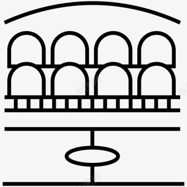 礼堂礼堂体育场座位安排图标图标