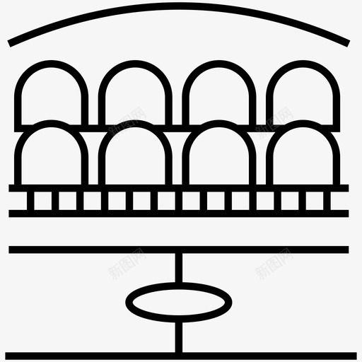 礼堂礼堂体育场座位安排图标svg_新图网 https://ixintu.com 体育场 体育场椅 座位安排 礼堂 礼堂体育场 足球线图标包