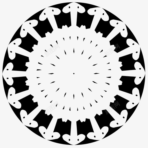抽象花抽象艺术填充圆图标svg_新图网 https://ixintu.com 伊斯兰艺术 填充圆 抽象创作11 抽象艺术 抽象花 曼陀罗 装饰