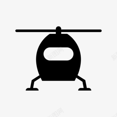 直升机乘客技术图标图标