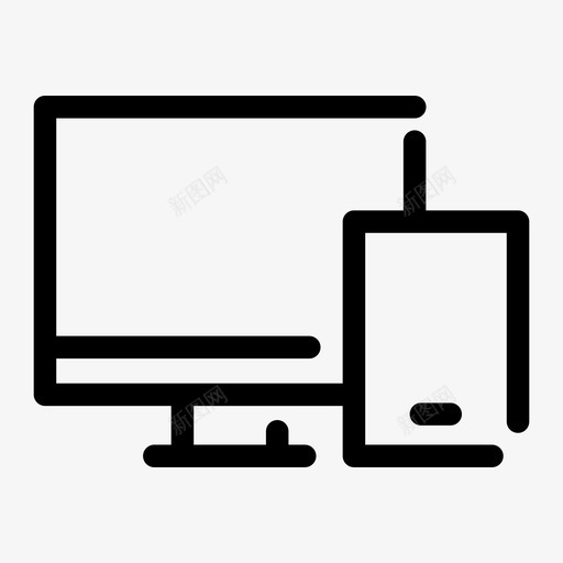 响应式计算机设备图标svg_新图网 https://ixintu.com pc 其他 响应式设计 平板电脑 计算机 设备