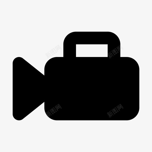 摄像机胶卷唱片图标svg_新图网 https://ixintu.com 唱片 摄像机 相机标志 胶卷