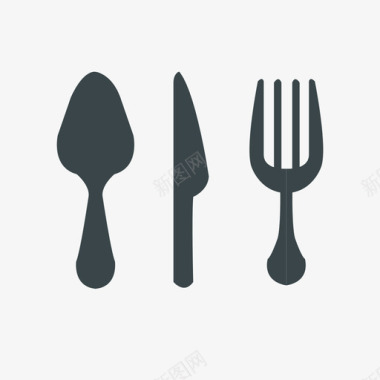 餐食-刀叉图标