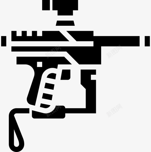 武器彩弹和bb枪4雕文图标svg_新图网 https://ixintu.com 彩弹和bb枪4 武器 雕文