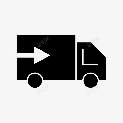 送货车运输货车图标svg_新图网 https://ixintu.com 货车 车辆 运输 运输字形 送货车