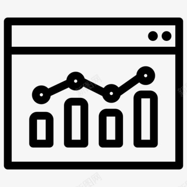 数据分析监控增长数据分析和统计图标图标