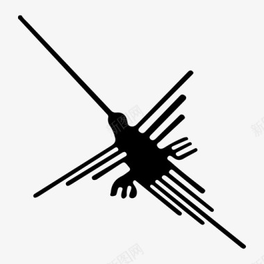 蜂鸟线秘鲁图标图标