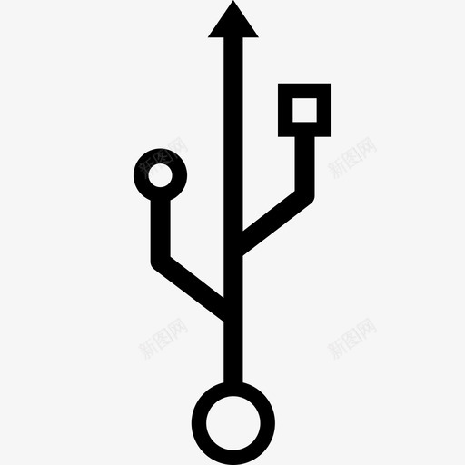 usb符号驱动器标志图标svg_新图网 https://ixintu.com usb符号 存储器 标志 电子设备标志符号 驱动器