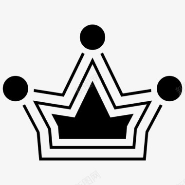 王冠皇冠皇冠符号图标图标