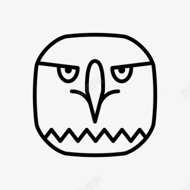 美国秃鹰动物鸟图标图标
