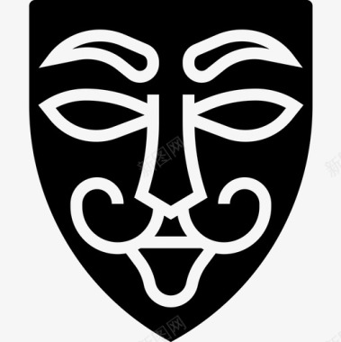 匿名黑客30字形图标图标