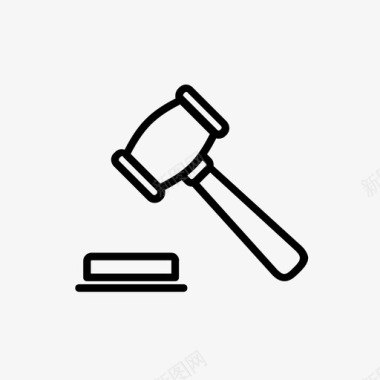 司法商业法庭图标图标