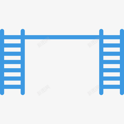 梯子游乐场11蓝色图标svg_新图网 https://ixintu.com 梯子 游乐场11 蓝色