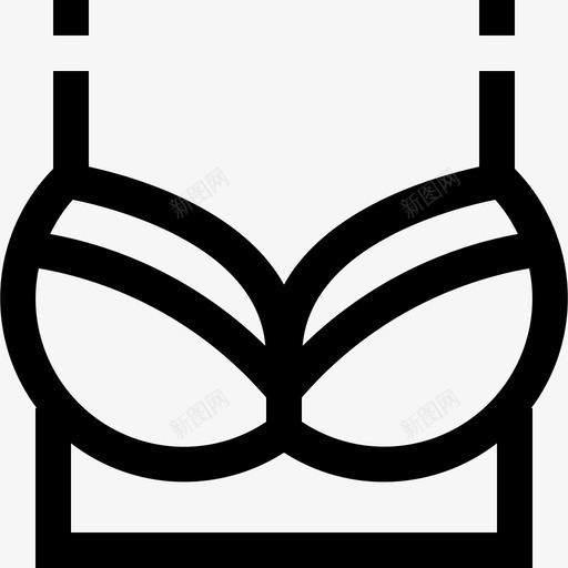 胸罩衣服和衣物直系图标svg_新图网 https://ixintu.com 直系 胸罩 衣服和衣物