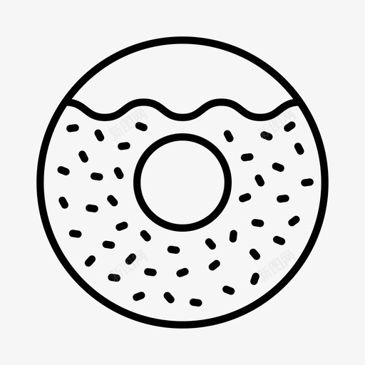 甜甜圈百吉饼面包店图标svg_新图网 https://ixintu.com 咖啡馆 甜甜圈 百吉饼 糕点 面包店 食品