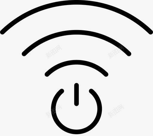 连接电力电源图标svg_新图网 https://ixintu.com wifi精简 备用 波形 电力 电源 连接