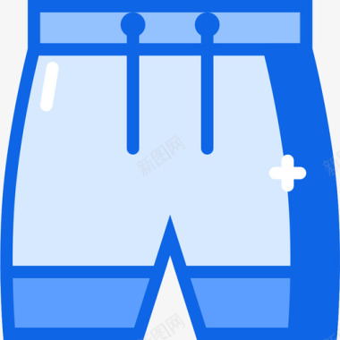 短裤健身71蓝色图标图标